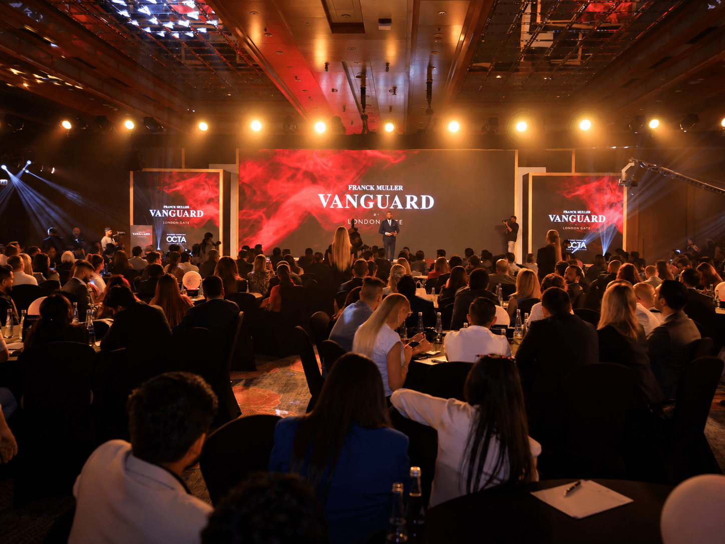 Franck Muller Vanguard launch stage at The Ritz-Carlton DIFC